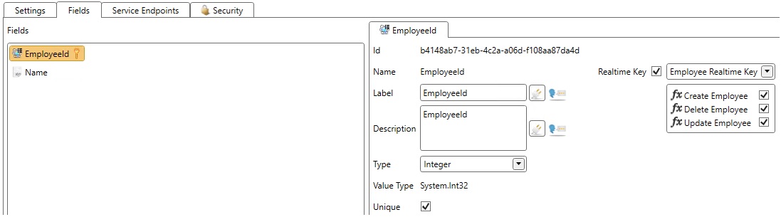 Unique Field Configuration