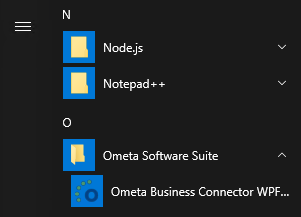 Windows Ometa Business Connector