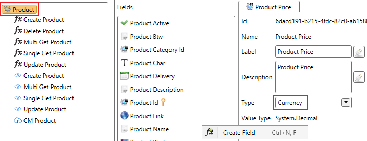 Currency Field Configuration