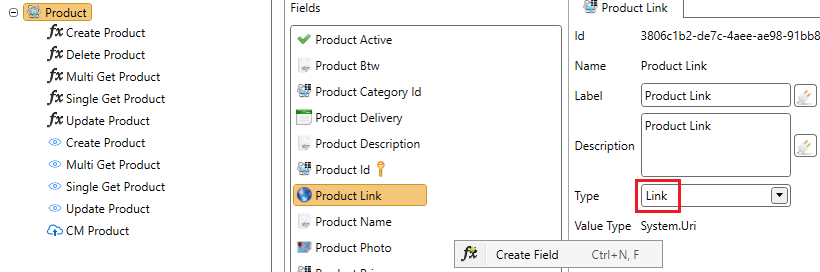 Link Field Configuration