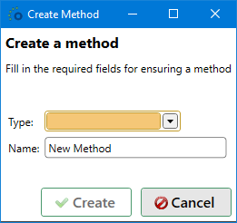 Fill In Method Name and Type