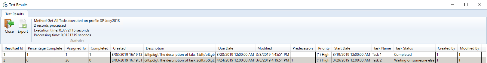 Lookup Return Type Id