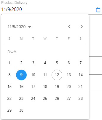 DateTime Field Date Picker