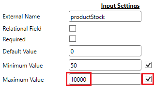 Integer Field Maximum Value