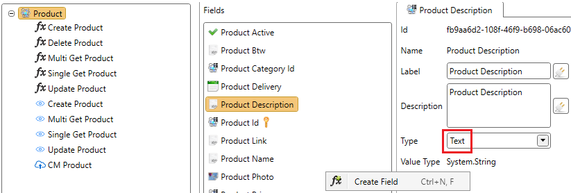 Text Field Configuration