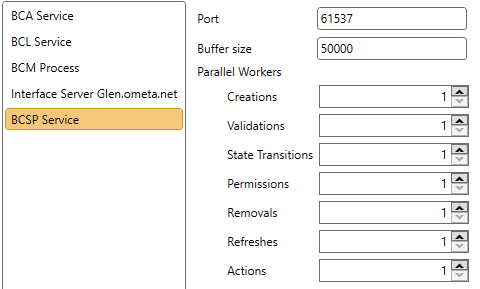 BCSP Configuration