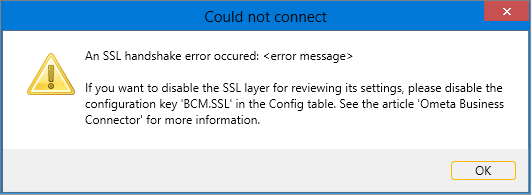 SSL Handshake Error