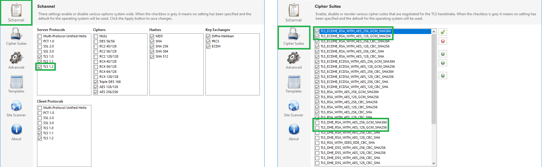 IIS Crypto Settings