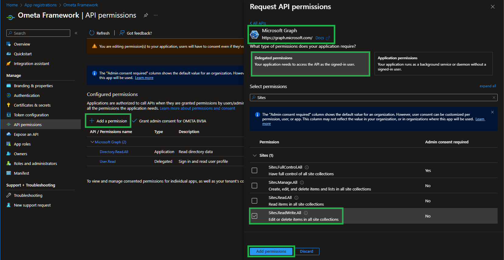 API Permission