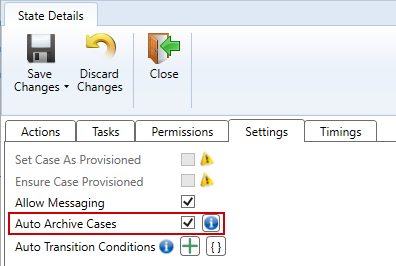 Enable Auto Archive Cases on a State