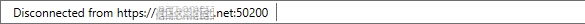 Status bar disconnected