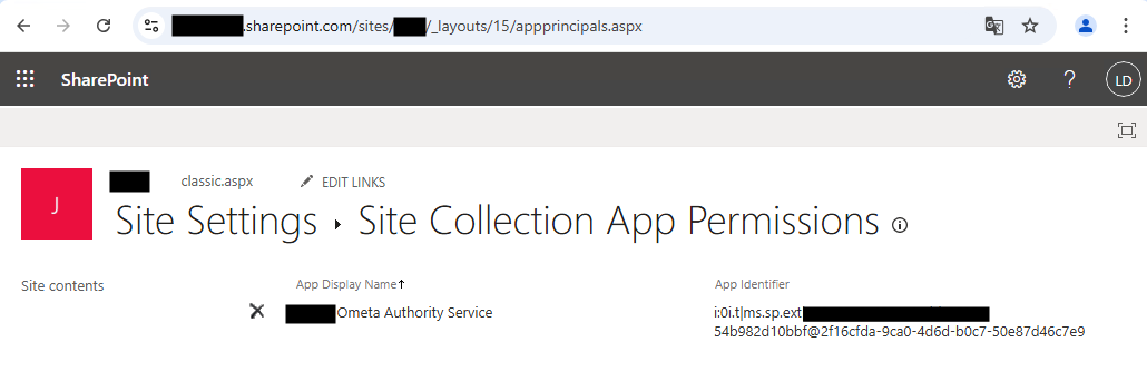 App Principal Site