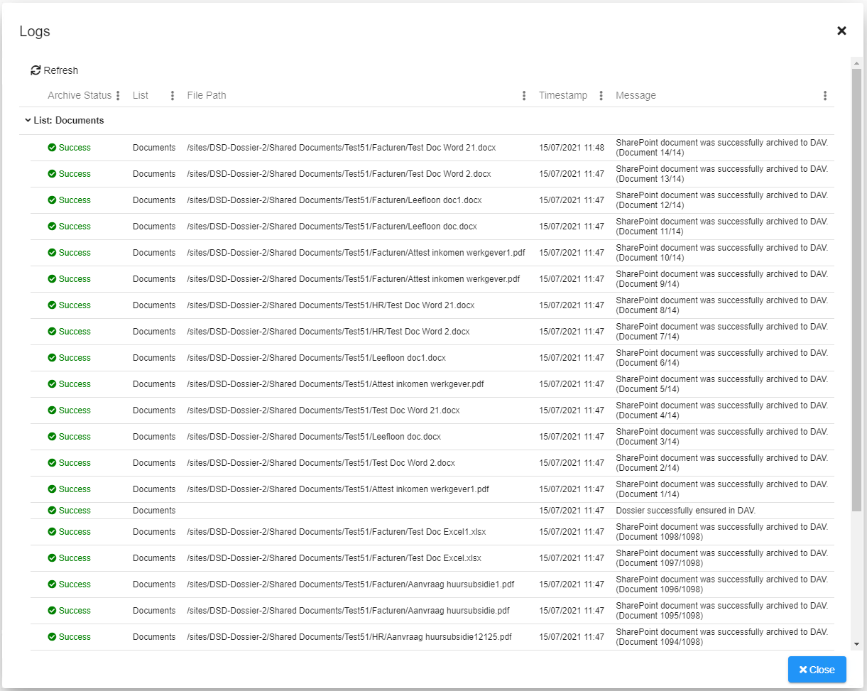 Archive Logs