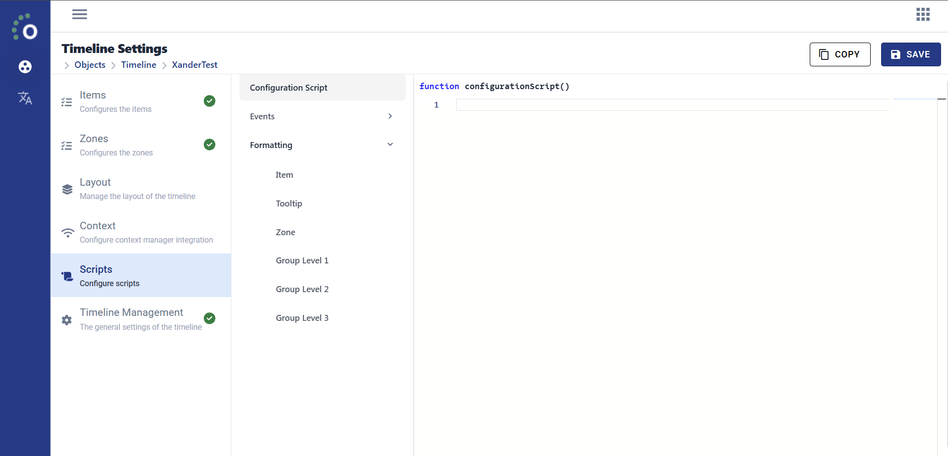 Scripts Page