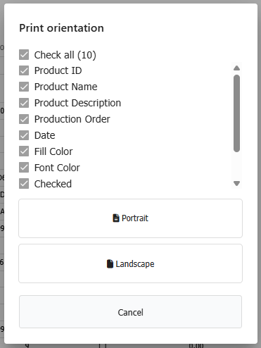 Print Configuration