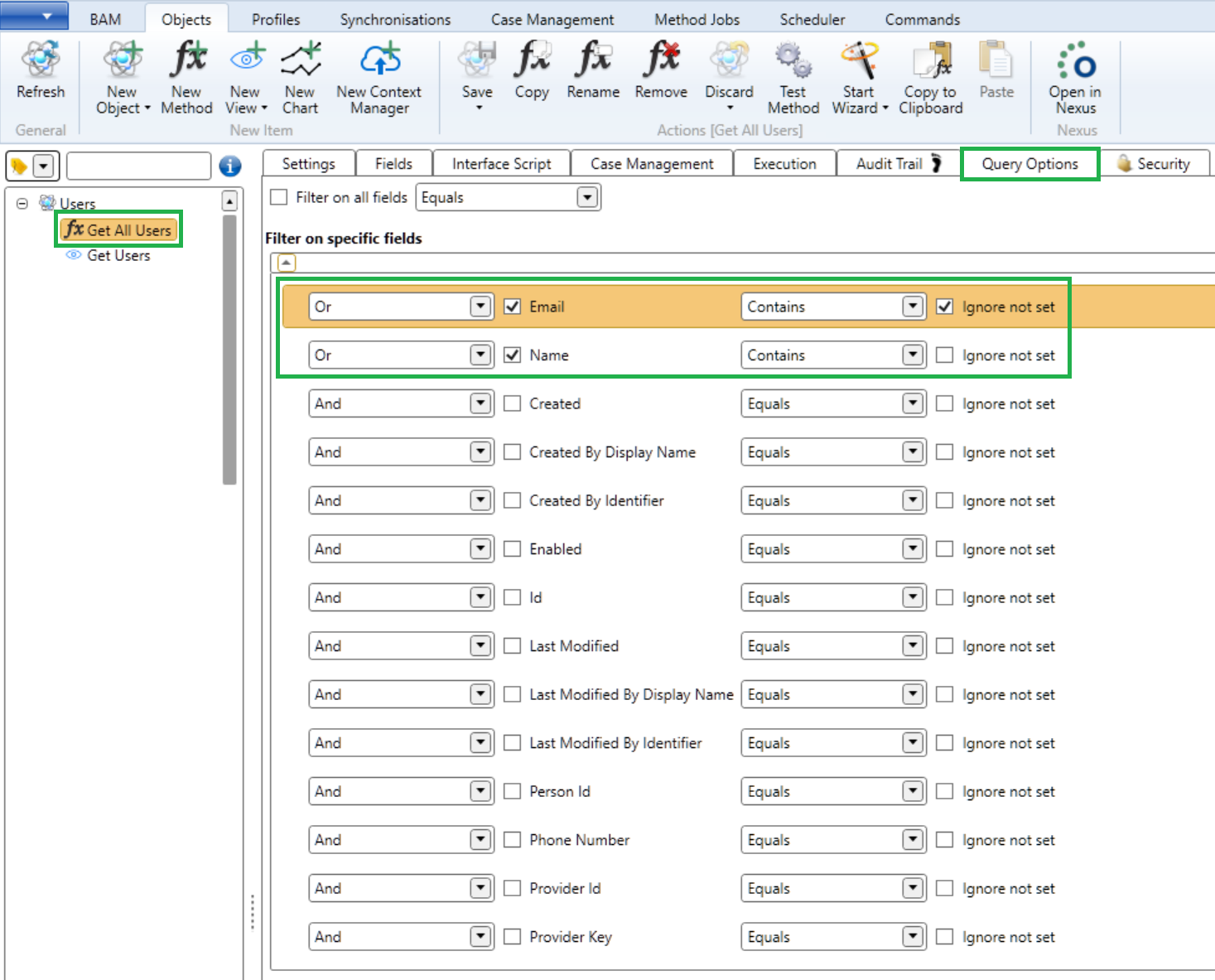 Method Filter