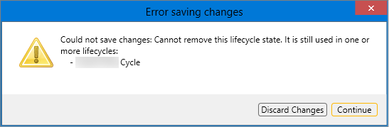 Remove Lifecycle State - Warning For Used States