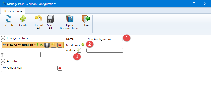 A New Post Execution Configuration