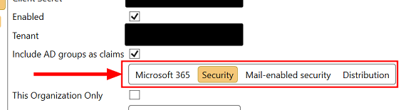 Include AD Groups as Claims