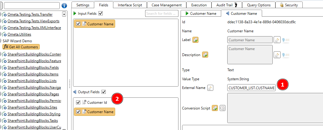 Method Field Definitions