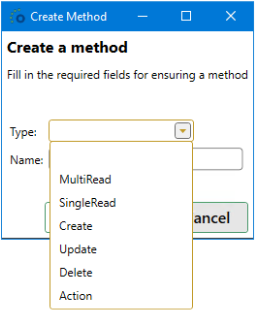 Select Method Type