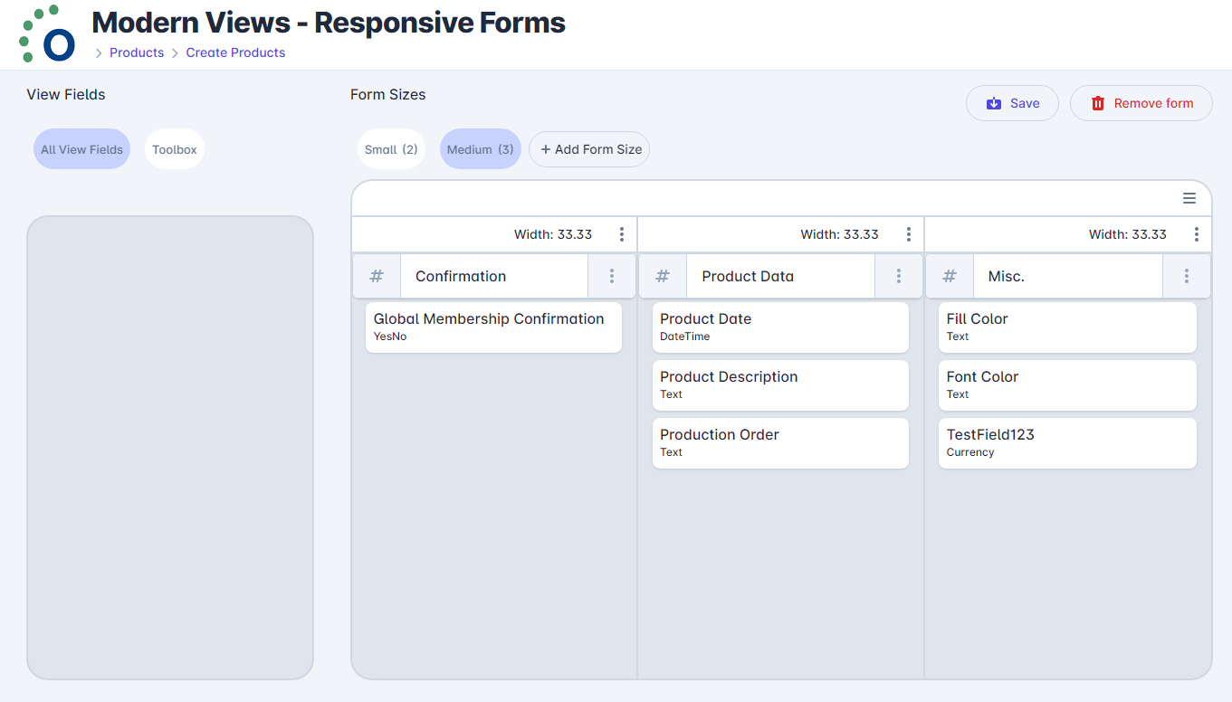 Responsive Forms - Form Example