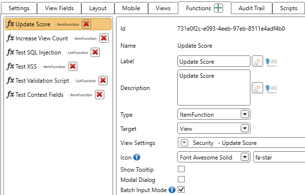 Batch input