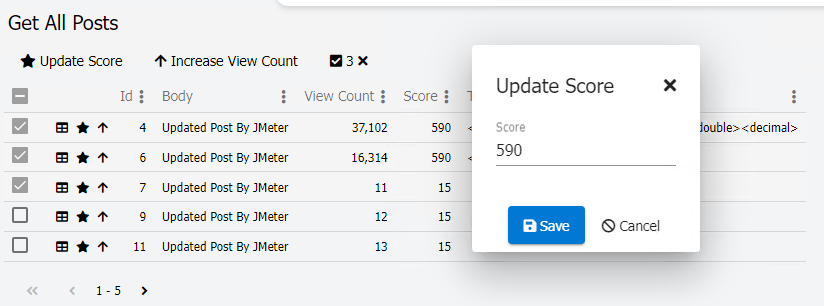 Batch input on