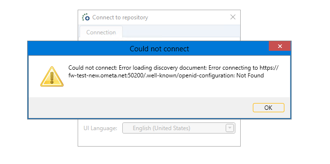 Error loading discovery document