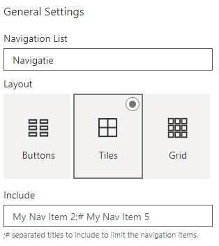 General settings