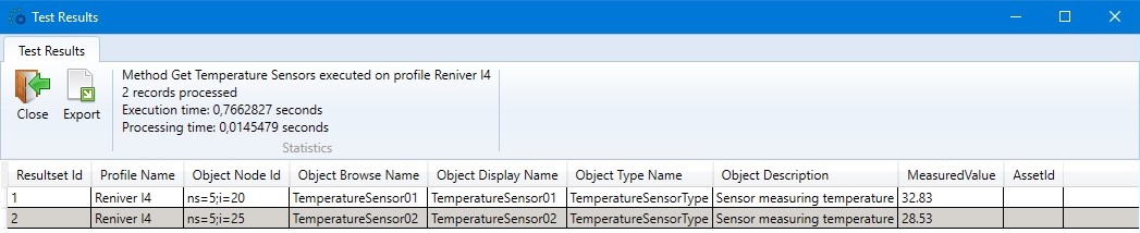 Demo Method Initial Output