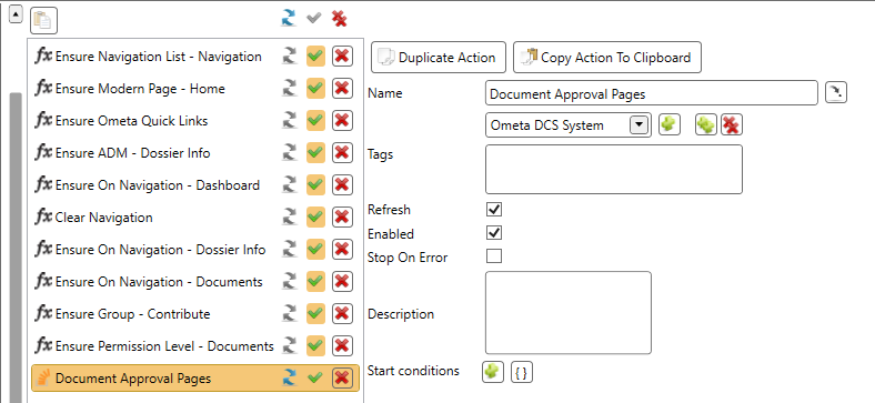 Lifecycle State Actions