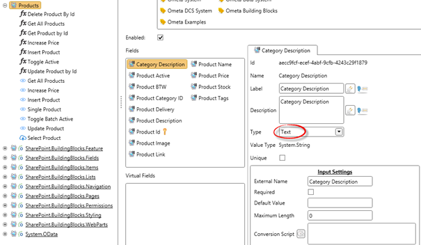 Text Field Configuration